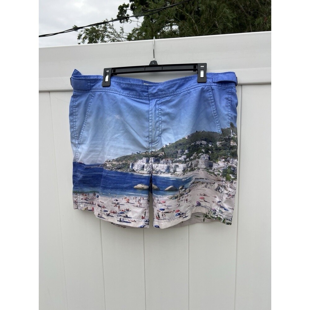 Jachs New York Hampton Fit Beach Swim Trunks Sz 36 Lined Adjustable Waist